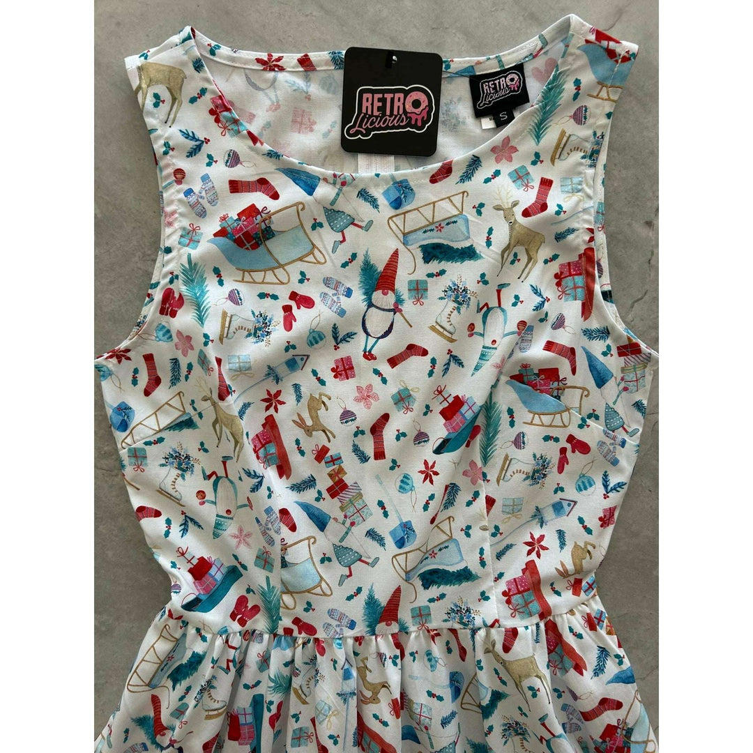 Winter Cheer Vintage Dress