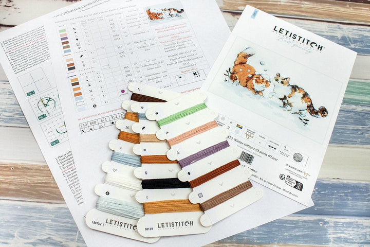 Winter Kitties L8813 Counted Cross Stitch Kit