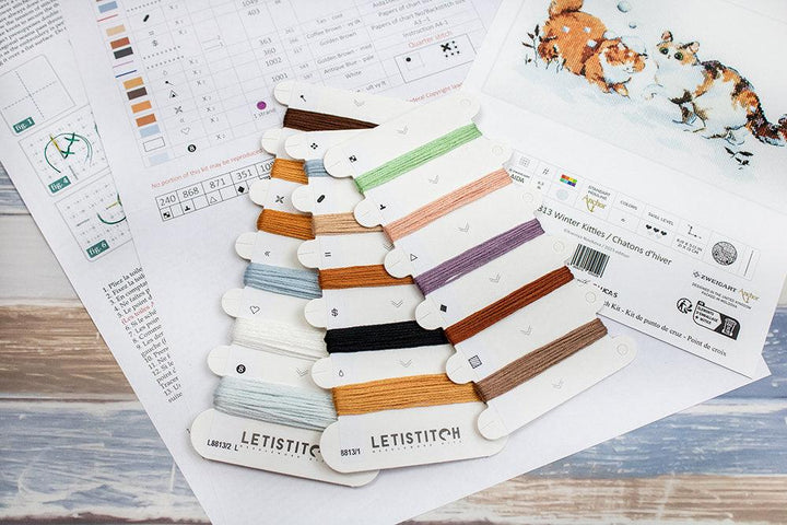 Winter Kitties L8813 Counted Cross Stitch Kit