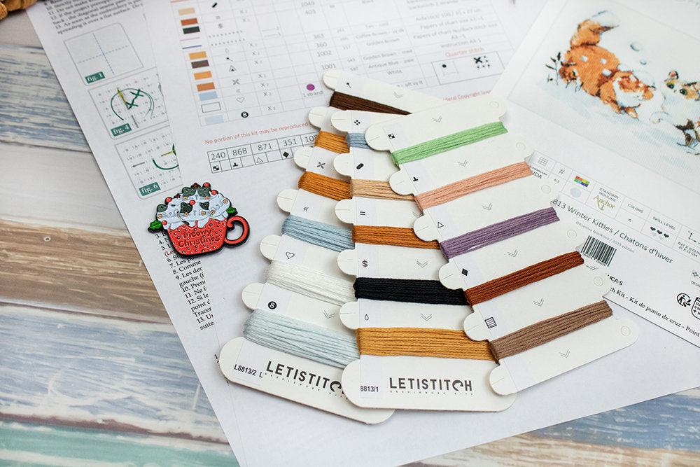 Winter Kitties L8813 Counted Cross Stitch Kit