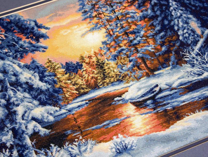 Winter Landscape B477L Counted Cross-Stitch Kit