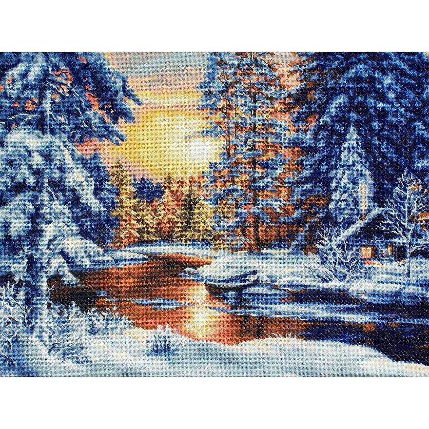 Winter Landscape B477L Counted Cross-Stitch Kit