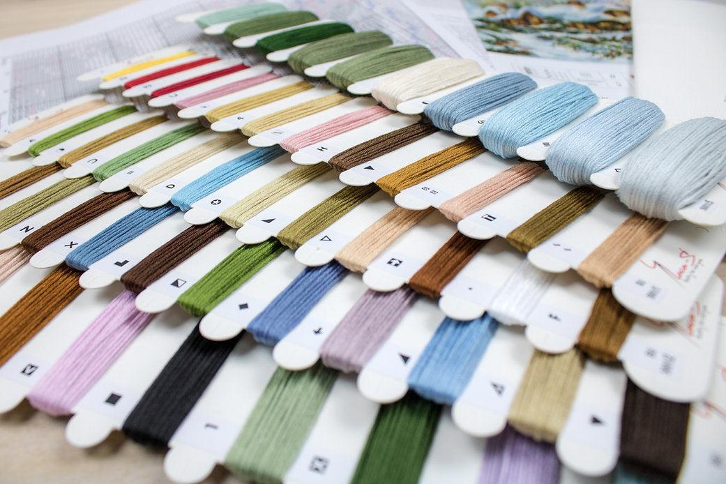 Winter landscape BU5001L Counted Cross-Stitch Kit