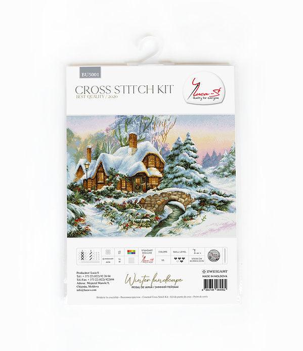 Winter landscape BU5001L Counted Cross-Stitch Kit