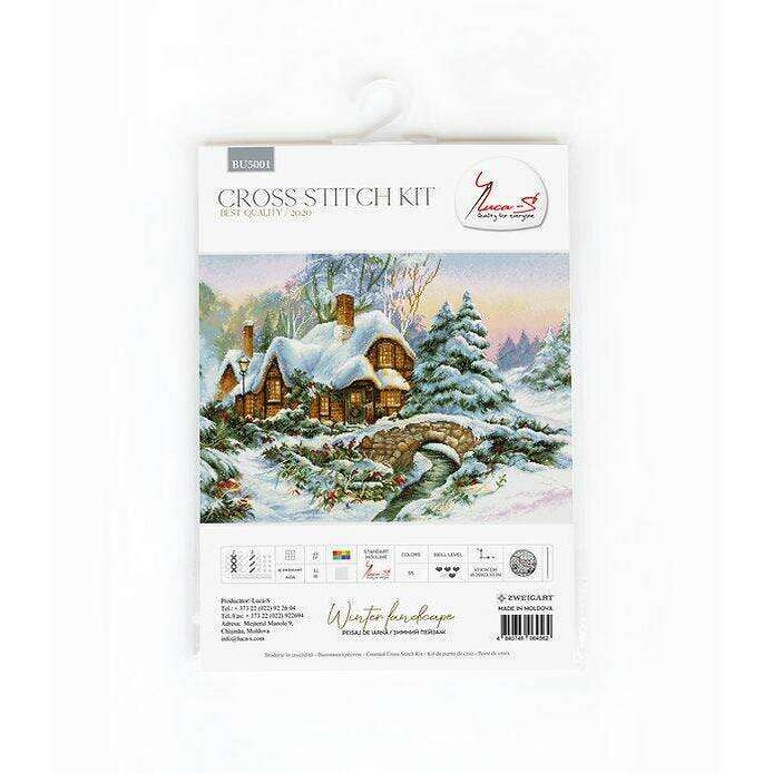 Winter landscape BU5001L Counted Cross-Stitch Kit