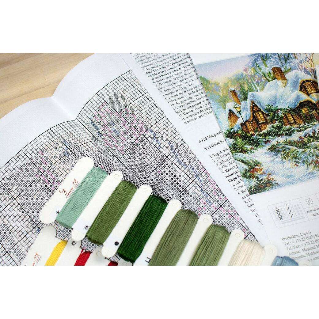 Winter landscape BU5001L Counted Cross-Stitch Kit