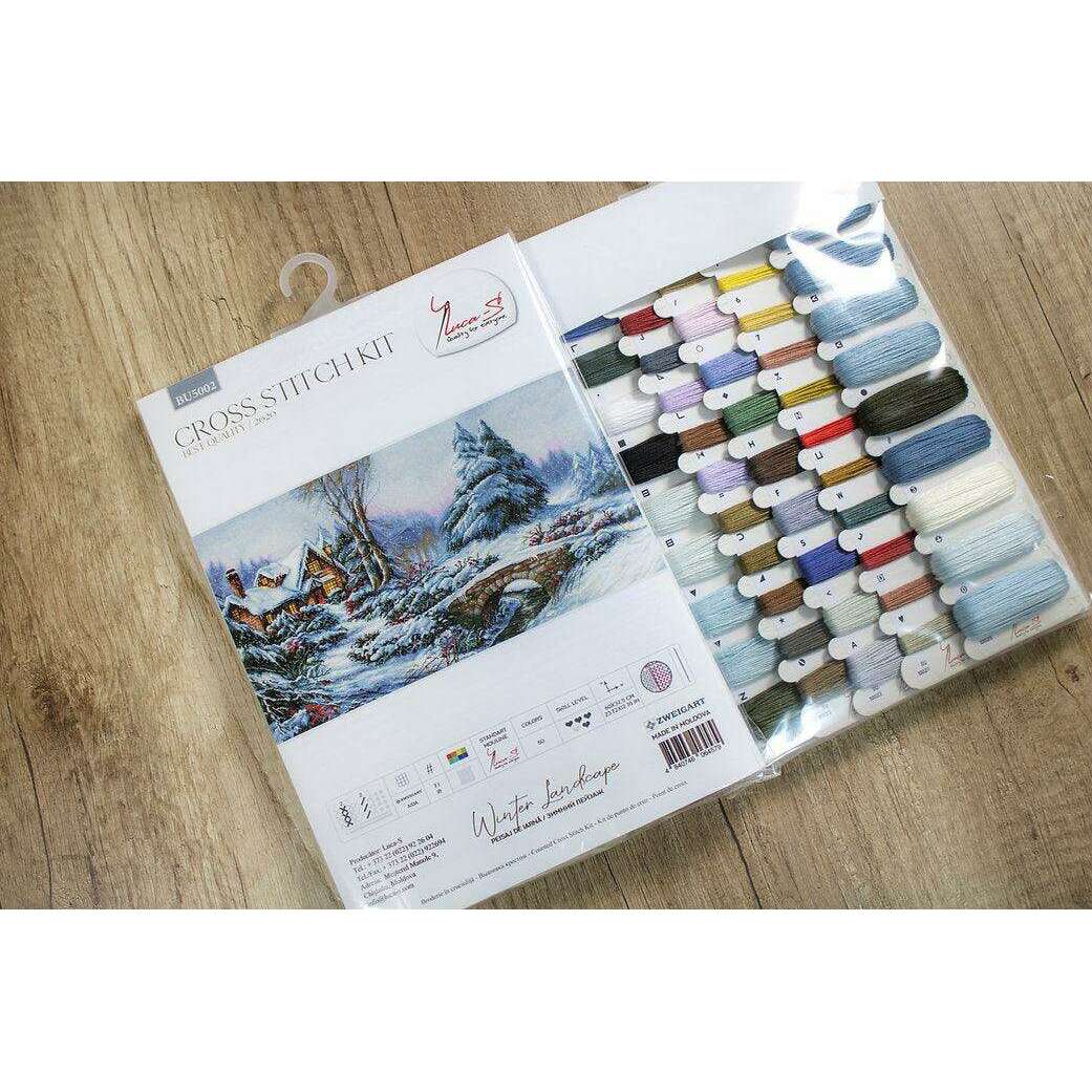 Winter landscape BU5002L Counted Cross-Stitch Kit