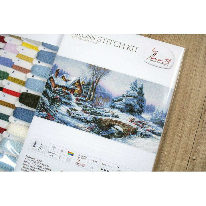 Winter landscape BU5002L Counted Cross-Stitch Kit