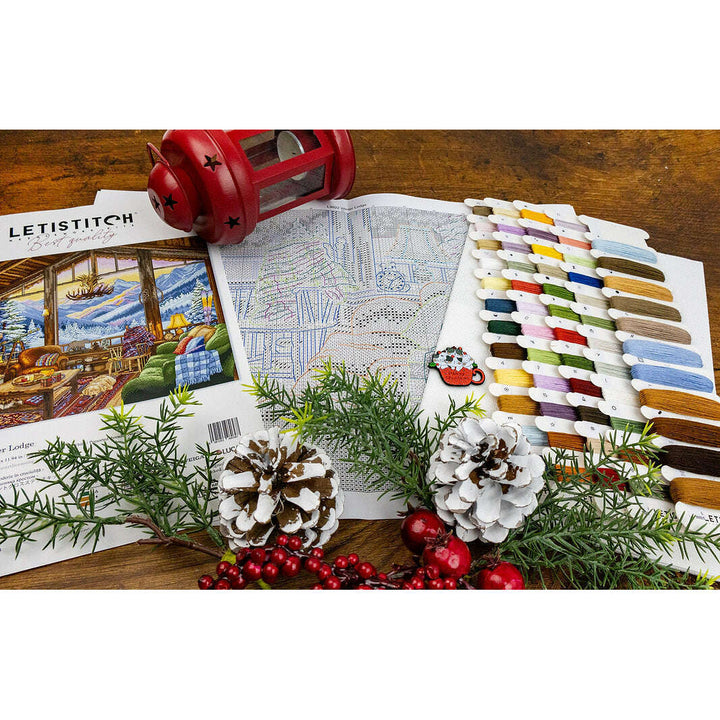 Winter Lodge L9922 Counted Cross Stitch Kit