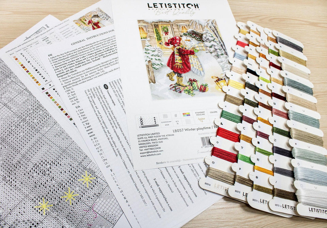 Winter playtime L8057 Counted Cross Stitch Kit