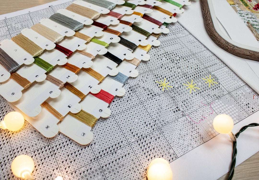 Winter playtime L8057 Counted Cross Stitch Kit