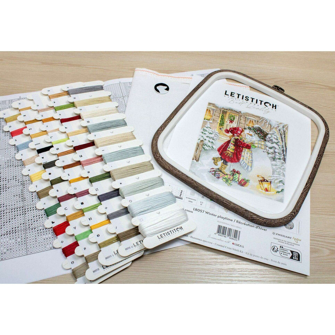 Winter playtime L8057 Counted Cross Stitch Kit