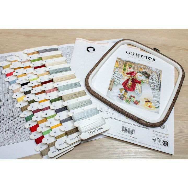 Winter playtime L8057 Counted Cross Stitch Kit