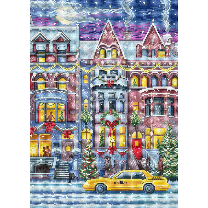 Winter Townhouse L8076 Counted Cross Stitch Kit