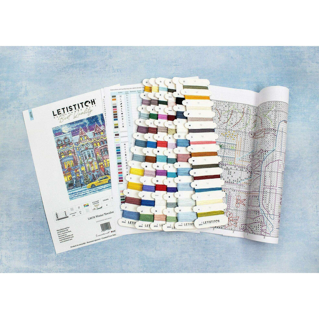 Winter Townhouse L8076 Counted Cross Stitch Kit