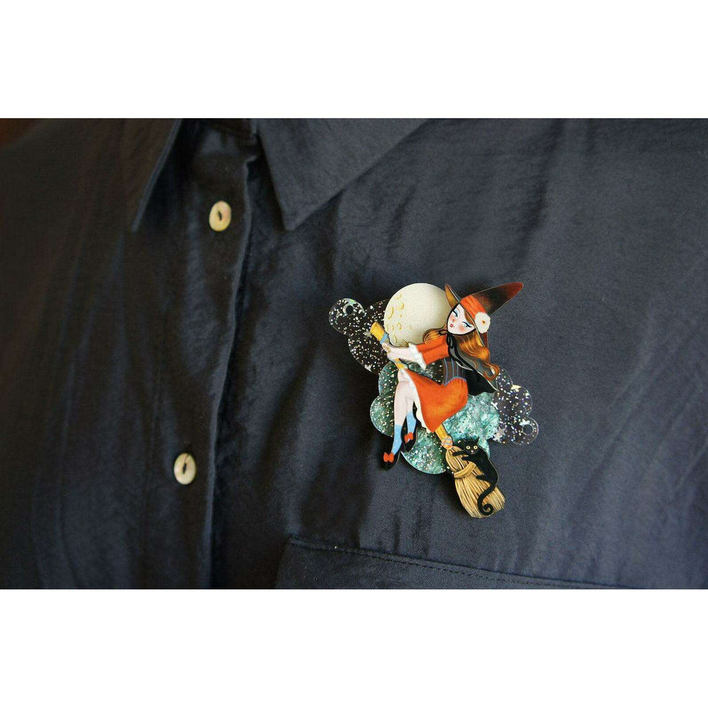 Witch Convertible Necklace-Brooch by Laliblue - Quirks!