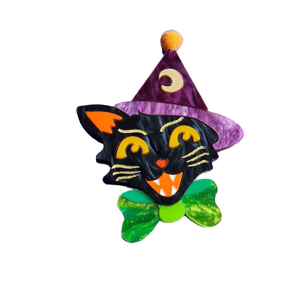 Witch Kitty Brooch by Cherryloco Jewellery - 13314 3