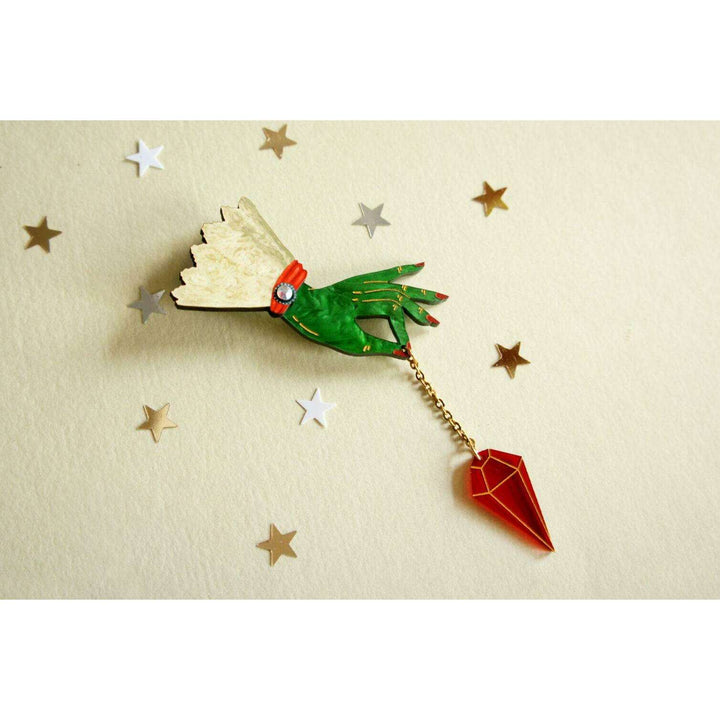 Witch Pendulum Halloween Brooch by Laliblue - Quirks!