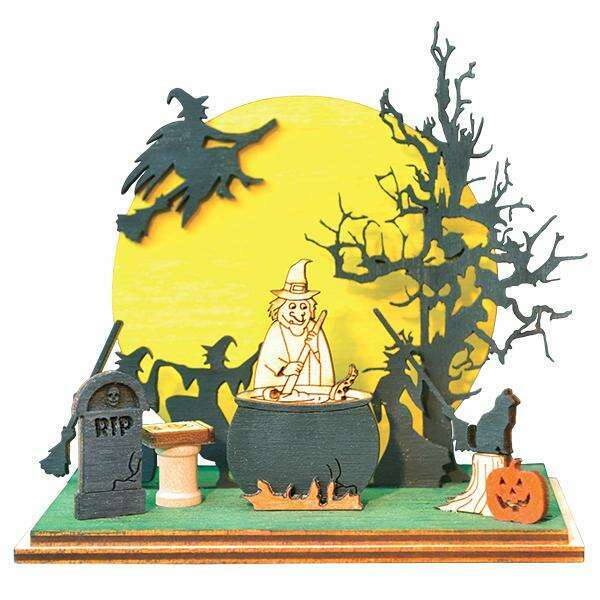 Old World Christmas Witches Convention Blown Glass Ornament