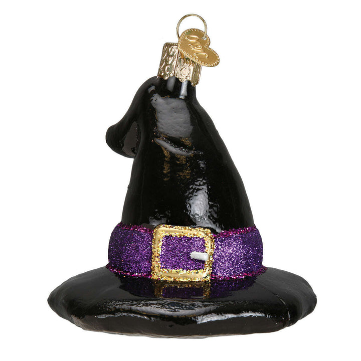 Old World Christmas Witch's Hat Blown Glass Ornament