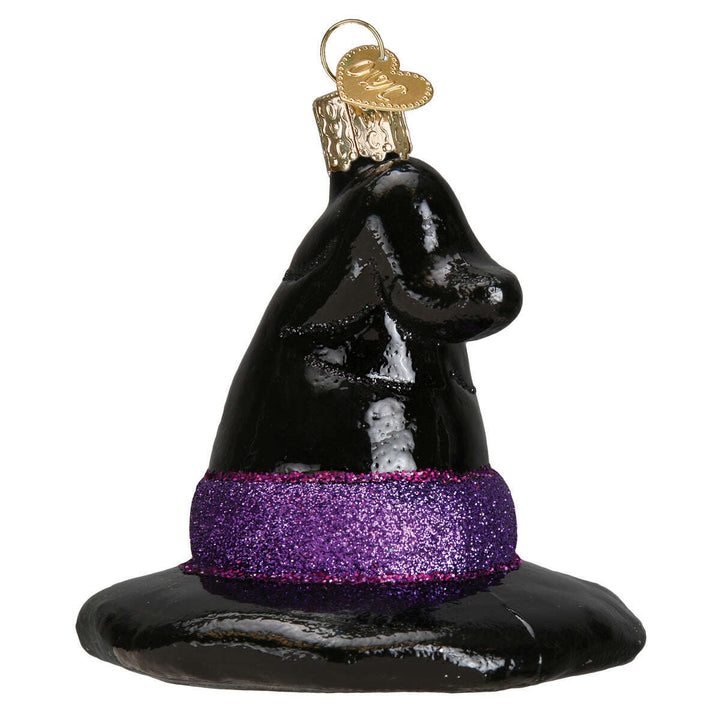 Old World Christmas Witch's Hat Blown Glass Ornament