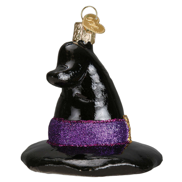 Old World Christmas Witch's Hat Blown Glass Ornament