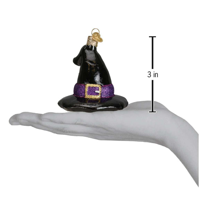 Old World Christmas Witch's Hat Blown Glass Ornament