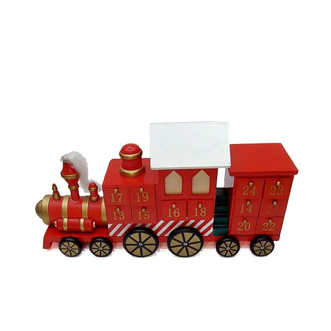 Wizardi Christmas Red Train Advent Calendar F07M14-4-Y01717