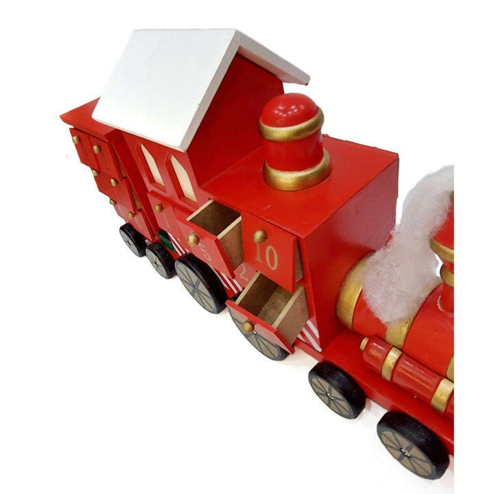 Wizardi Christmas Red Train Advent Calendar F07M14-4-Y01717
