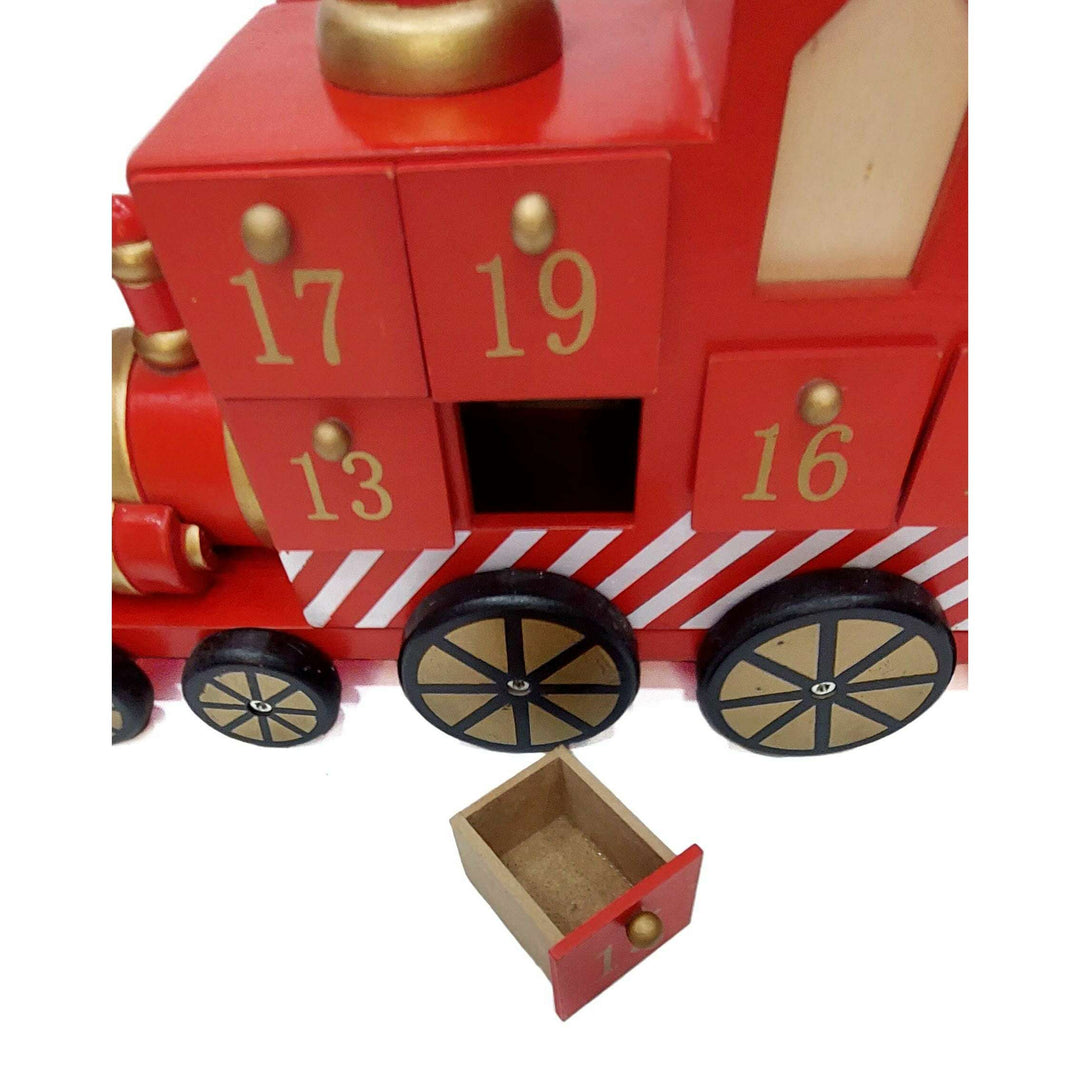 Wizardi Christmas Red Train Advent Calendar F07M14-4-Y01717