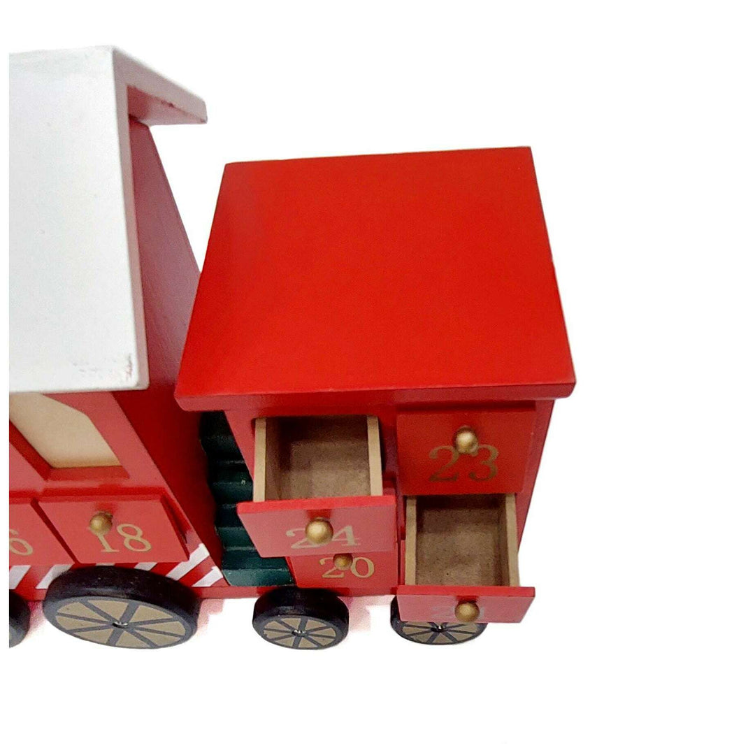 Wizardi Christmas Red Train Advent Calendar F07M14-4-Y01717