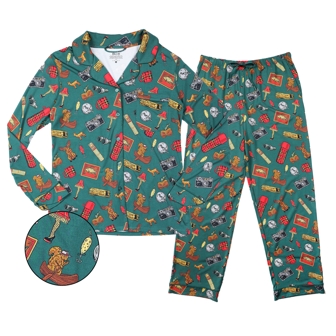The Cabin Core | Evergreen Cabin SleepDeep™ Women’s Long Sleeve Pajama Set