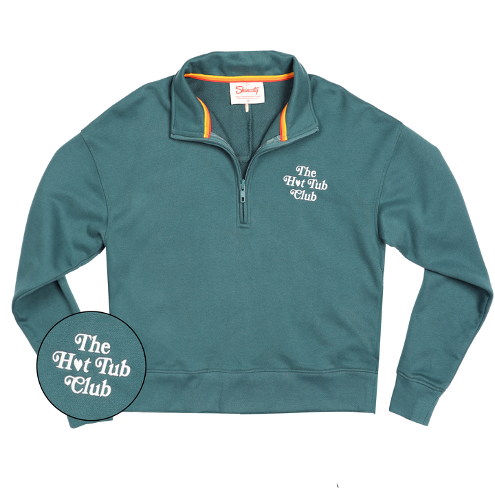 The Spruced Up | Green Sexy Terry™ Women’s Half Zip