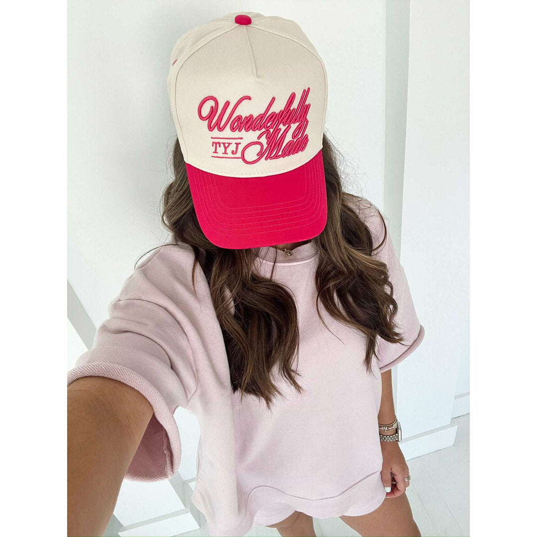 Wonderfully Made - Hot Pink Vintage Trucker Hat