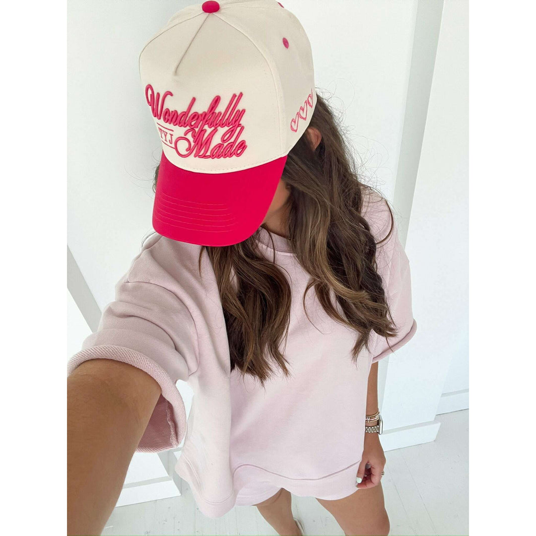 Wonderfully Made - Hot Pink Vintage Trucker Hat