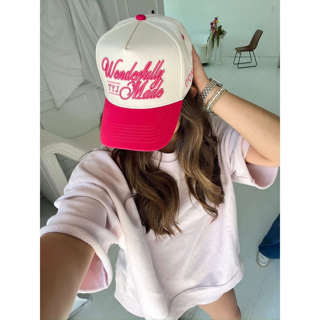 Wonderfully Made - Hot Pink Vintage Trucker Hat