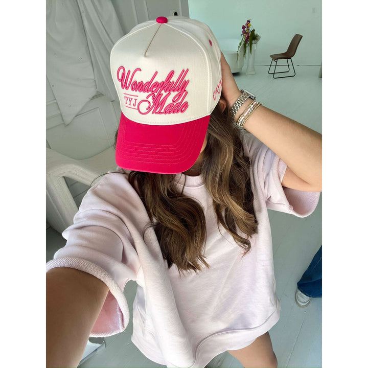Wonderfully Made - Hot Pink Vintage Trucker Hat