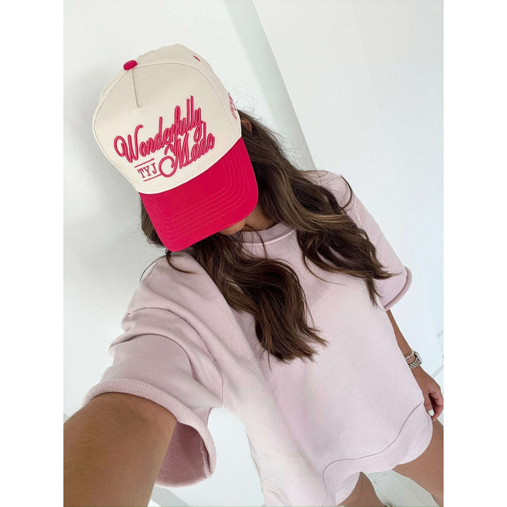 Wonderfully Made - Hot Pink Vintage Trucker Hat