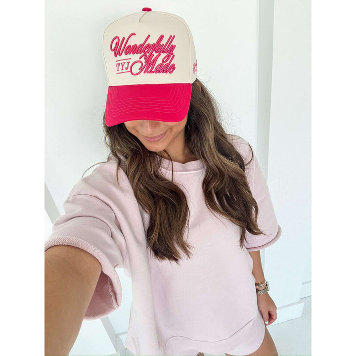 Wonderfully Made - Hot Pink Vintage Trucker Hat