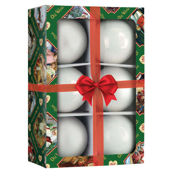 Old World Christmas Wonderland Balls Blown Glass Ornament Set