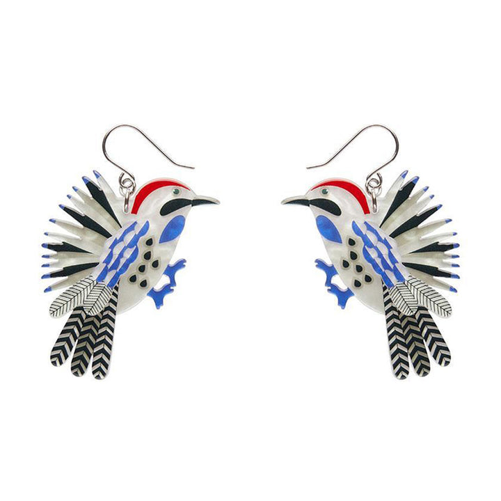 Wondrous Woodpecker Drop Earrings by Erstwilder image