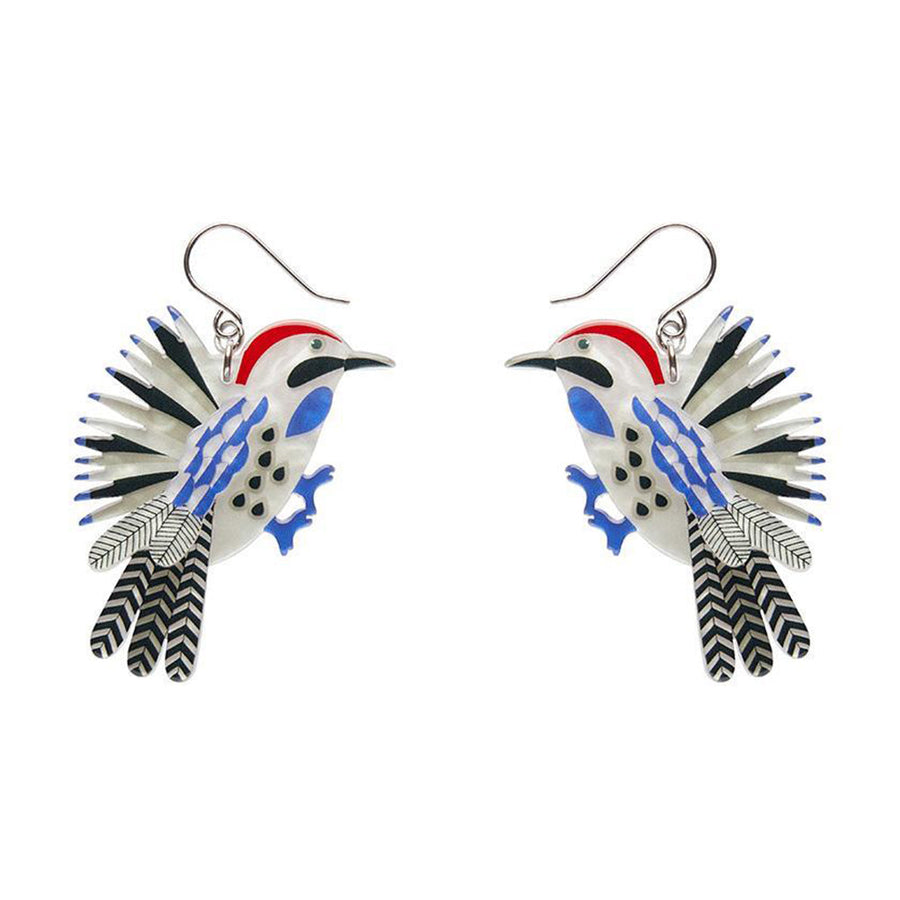 Wondrous Woodpecker Drop Earrings by Erstwilder image