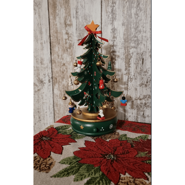 Wooden Christmas tree Wizardi F07M6-20 Green