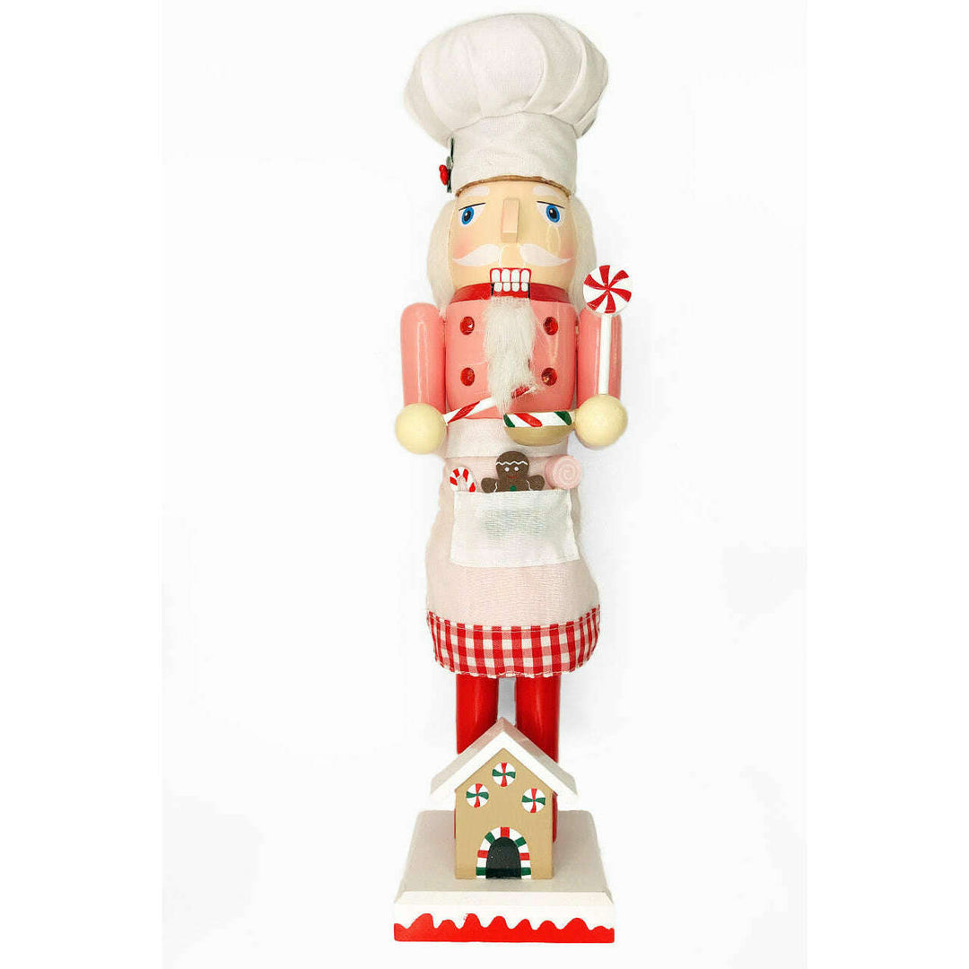 Wooden Gingerbread Chef Nutcracker Wizardi F07M6-5