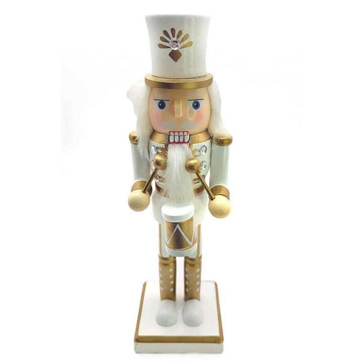 Wooden Golden Drummer Nutcracker Wizardi F07M6-14C