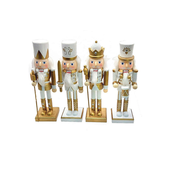 Wooden Golden Drummer Nutcracker Wizardi F07M6-14C