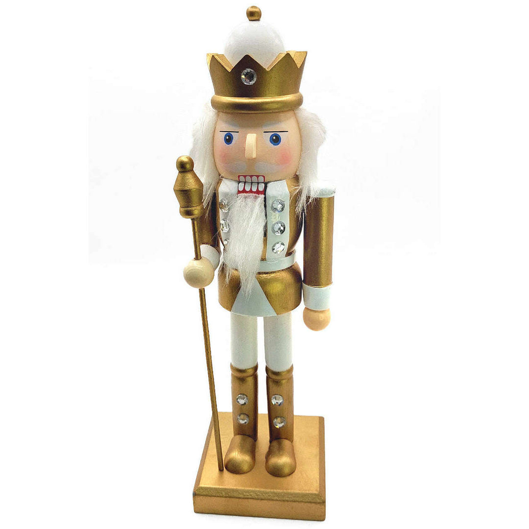 Wooden Golden Soldier Nutcracker Wizardi F07M6-14B