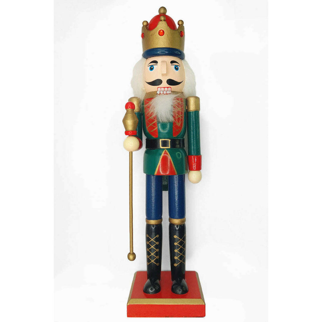 Wooden King Nutcracker Wizardi F07M6-11 Green