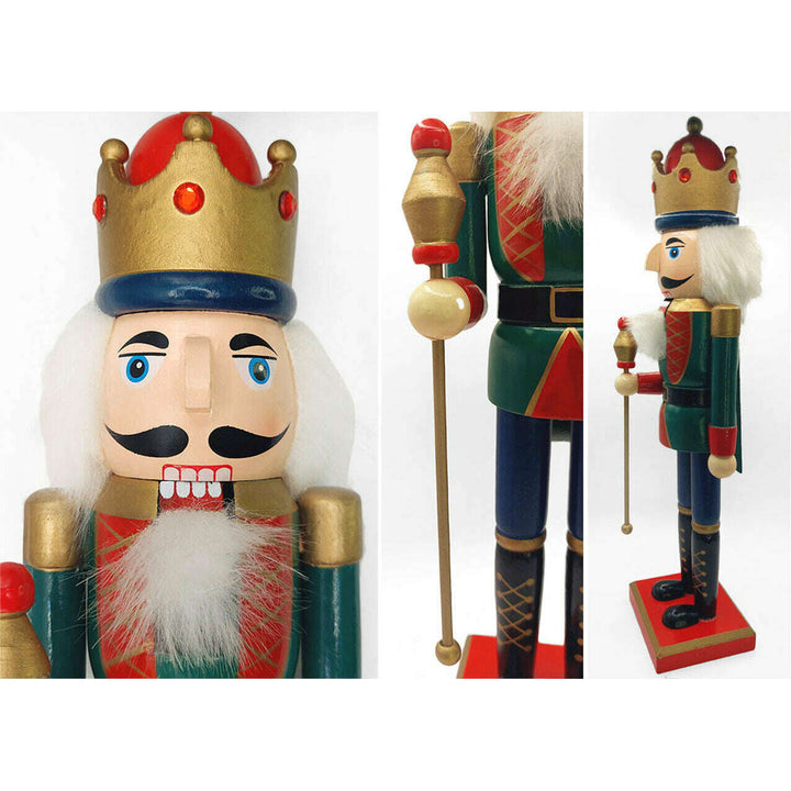 Wooden King Nutcracker Wizardi F07M6-11 Green