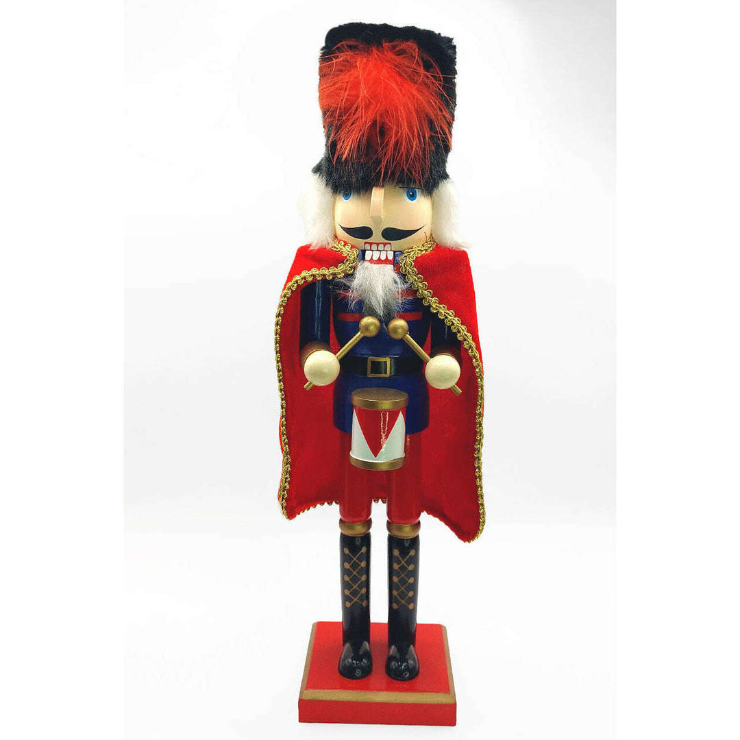 Wooden Royal Drummer Nutcracker Wizardi F07M6-8A